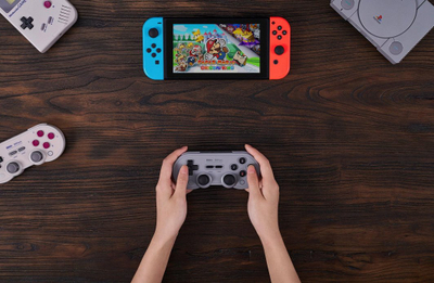 Контролер 8BitDo SN30 Pro, Безжичен, сив