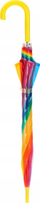 Çadër gjysmë automatike Rainbow, Ø80cm, 16 brinjë, shumëngjyrëshe