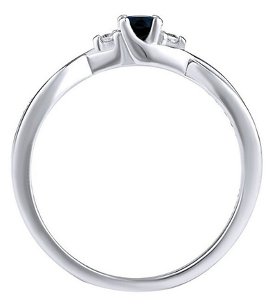 Unazë Silvego JJJR1100SAP, argjend, safir natyral, argjendi
