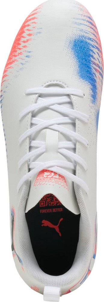 Këpucë futbolli Puma Future 8 Play FG AG Jr 108622 01, për kalamaj, e bardhë