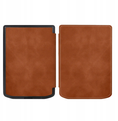 Kapak TPU për lexuesin PocketBook Verse / Verse Pro 629 634, me Sleep Wake, ngjyrë kafe