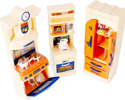 Kuzhinë lodër Mega Creative Furniture B/O Kitchen, me drita dhe tinguj, 38x38x9 cm, shumëngjyrëshe