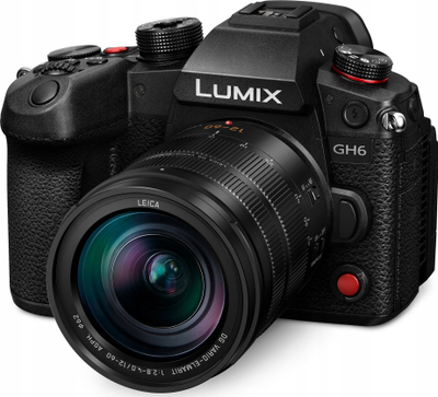 Kamerë mirrorless Panasonic Lumix GH6, set lentë Leica 12–60mm, 25.2MP, e zezë