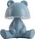 Lampë tavoline LED Bear, 27cm, blu e çelët