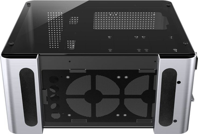 Kuti PC Jonsbo U4 Plus, ATX Micro ATX ITX, xham i temperum, ngjyrë argjendi