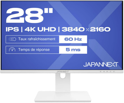 Monitor JapanNext 4K UHD, 28", LED, i zi