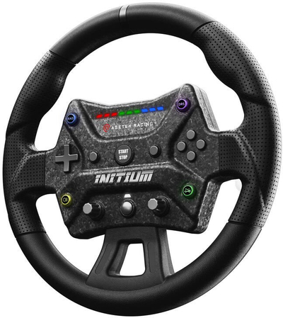 Timon gare për PC Asetek SimSports Initium, 300mm, me butona që i bën vetë si ti do, i zi