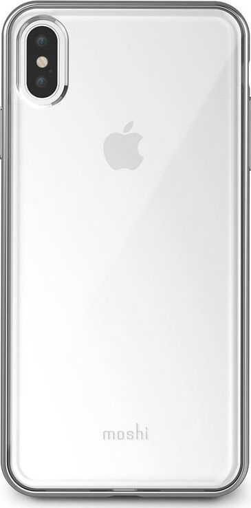 Mbrojtëse Moshi Vitros për iPhone Xs Max, transparente, ngjyrë argjend