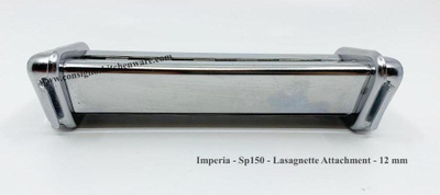 Aksesor për makinë makaronesh Imperia Simplex Classic Line SP150, prerës lasagnette 12 mm, çelik inox, argjendtë