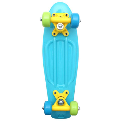 Skateboard për kalamaj Enero Mini Puppy, plastik, deri 60 kg, blu