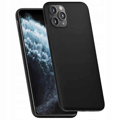 Kapak silikon Vivo X80 Lite V25, TPU i butë, i zi
