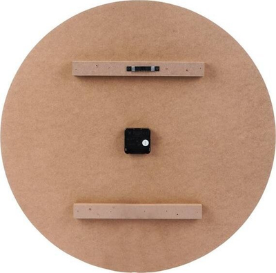 Orë muri Stylish Black, 60 cm, MDF edhe metal, e zezë