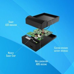 Karikues baterie Newell DC USB për Nikon EN EL19, furnizim nga USB, me tregues LED, i zi