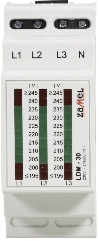 Tregues trefazor tensioni Zamel LDM30, 195–245V, modular, gri