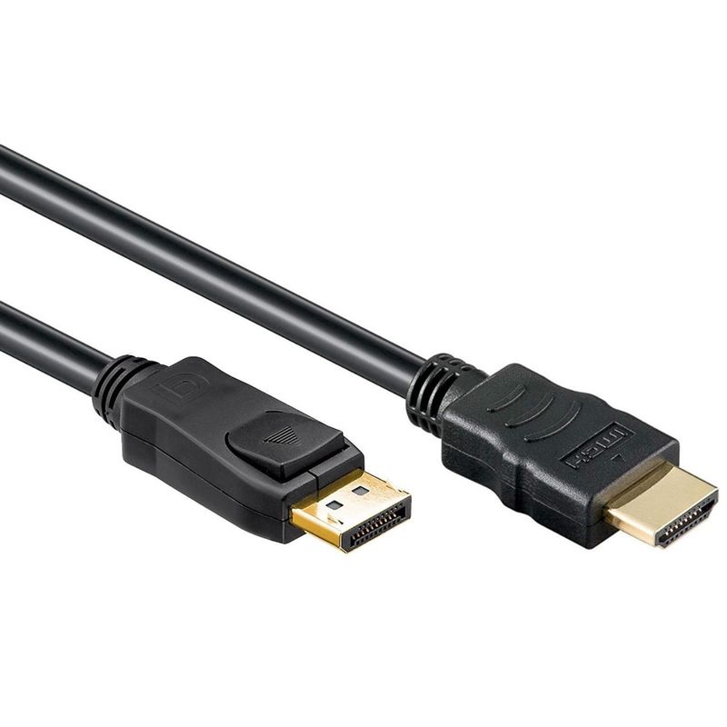 Kabllo Gembird DisplayPort në HDMI, 1.8m, e zezë