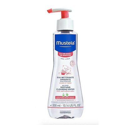 Ujë pastrues Mustela Soothing Cleansing Water, 300 ml