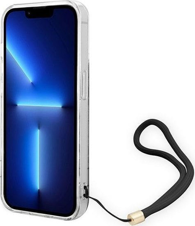 Husë Guess 4G me rrip për iPhone 14 Pro 6.1", hardcase, e zezë