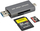 Читач на картички JJC CR-UTC4AC, USB 3.1 Gen 1, USB Тип-C, сив