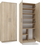 Raft Topeshop OFFICE SHELF OLIV 2D, 8 rafte, me dyer, sonoma oak