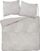 Komplet mbulojë jorgani Detexpol Satine Leaves, 220x200 cm, 100% pambuk, bezhë