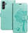 Futera xhepi Mezzo Book Tree për Samsung Galaxy A25 5G, me litar dore, jeshile