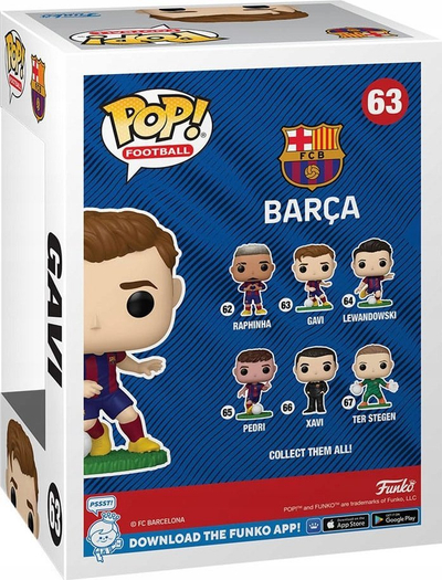 Figurë vinyl Funko POP Football FC Barcelona Gavi, 10 cm, shumëngjyrëshe