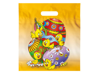 Кеса за подарок со мотиви за Велигден MFP Easter M шема 7, 29.5x32x8 cm, повеќебојна