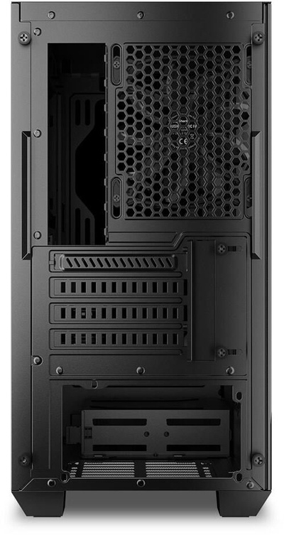 Kuti kompjutri Sharkoon J1000 ARGB, Micro ATX, me xham t’temperum, e zezë