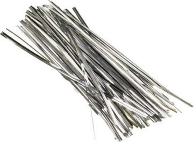 Lidhëse plastike Brewis, 18 cm, set 50 copë, argjend