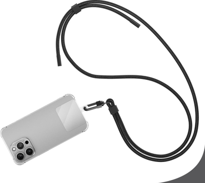 Rrip telefoni 4smarts PhonoLace 540489, universal deri 7\", 150cm, transparent