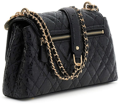 Çantë crossbody GUESS Isemay Convertible Flap, e zezë