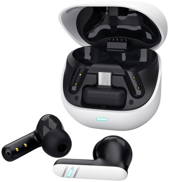 Kufje wireless gaming Trust GXT 409 Oxxie, USB C 2.4 GHz, Bluetooth, të bardha