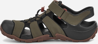 Sandale sportive Teva Flintwood për burra, ngjyra dark olive