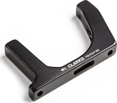 Адаптер за сопирачки Clarks Front Brake, Post Mount во Flat Mount, 180mm, црн
