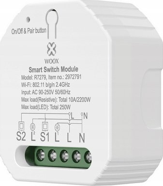 Kontrollus energjie Woox R7279, WiFi, me dy dalje, i bardhë