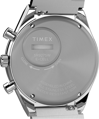Orë për meshkuj Timex Q Chronograph TW2W53300UK, e argjendtë