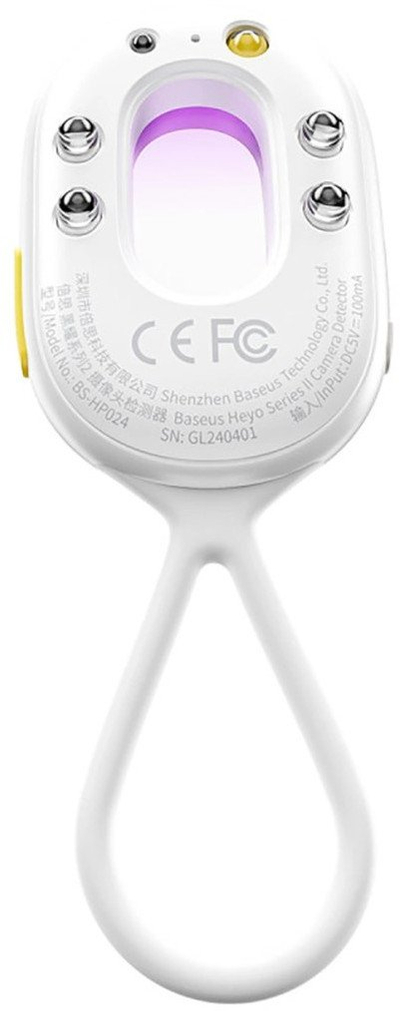 Detektor kamerash të fshehta Baseus Heyo Series II, infra të kuqe, elektrik dore LED, i bardhë