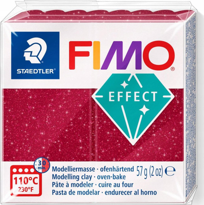 Argjilë modeluese Staedtler Fimo Effect Galaxy Red, 57g, e kuqe me shkëlqim