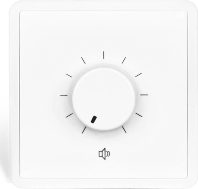 Kontrollues volumesh muri Audac VC3102/W, 100V 100W, 80 x 80 mm, i bardhë
