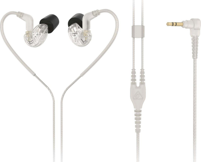 Kufje in-ear Behringer SD251 CL, për studio e monitorim, 3.5 mm, transparente
