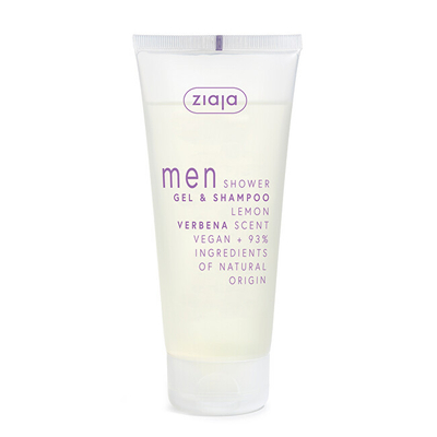 Shampo 2 në 1 për flokë dhe trup Ziaja Lemon Verbena Men, 200 ml