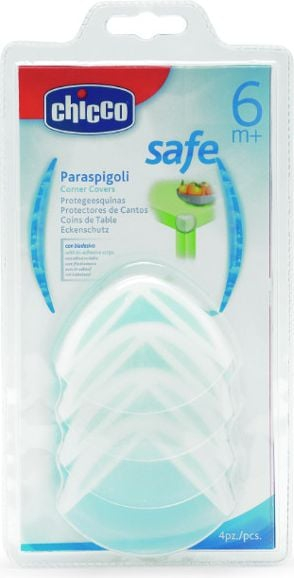 Mbrojtëse qosesh Chicco 6M+, set 4 copë, plastike, transparente