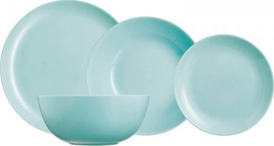 Set enësh Luminarc Diwali Turquoise Glass, 19 pjesë, qelq, ngjyrë turkeze