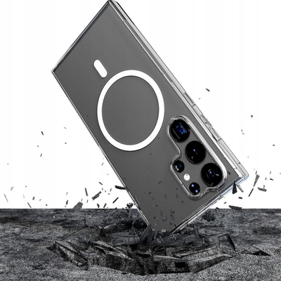 Kllëf telefoni 3mk MagCase për Samsung Galaxy S24 Ultra, transparent, i hollë