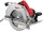 Sharrë rrethore Milwaukee CS85SB, 2200W, disk 235mm, ngjyrë argjendtë me të kuqe
