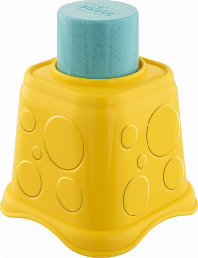Lodër edukative Chicco ECO+ Tower, 2 në 1 kupa për t’u grumbullu, shumëngjyrëshe