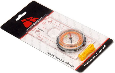 Busull hartash Meteor Map Compass, me vizore, me litar, portokalli