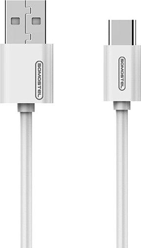 Kabllo Somostel USB USB-C 1.2 m, e bardhë