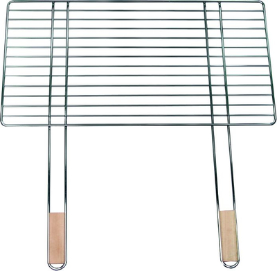 Rrjetë grili Master Grill Party MG254, 68 x 40cm, çelik i kromuar, dorezë druri