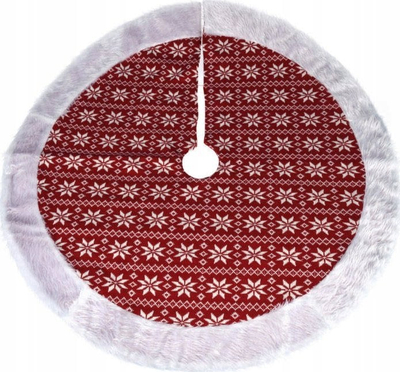 Tapet për pemë të Vitit të Ri Skirt Knitted, 100 cm, poliester, shumëngjyrësh